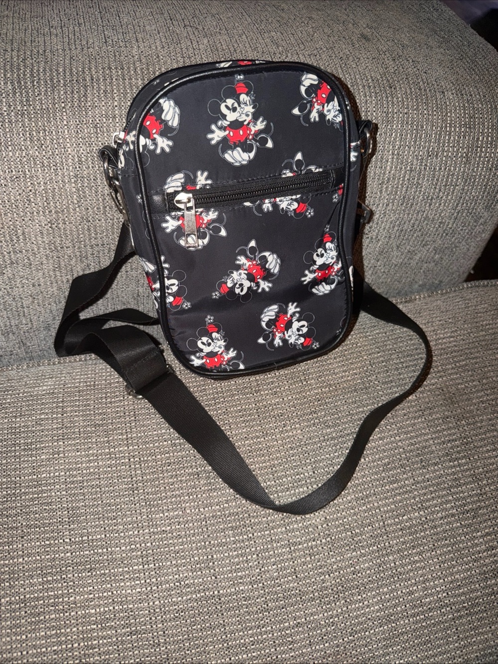 Disney Mickey Mouse and Minnie Mouse BioWorld Crossbody Bag Purse 6 L x 2W x 8H